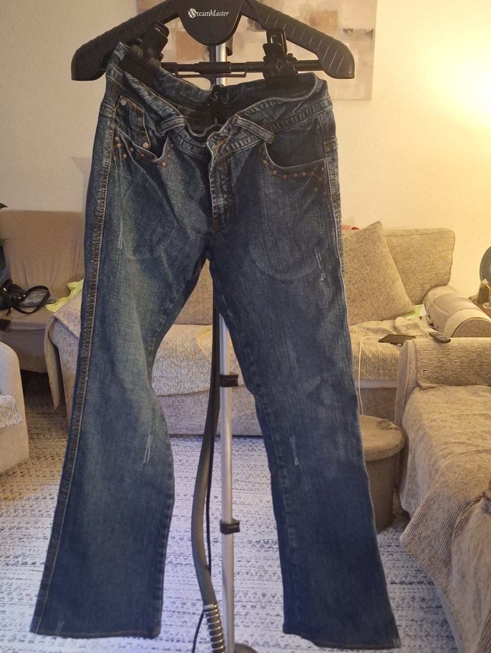 Women’s Bootcut Denim Jeans - Dark Blue Wash